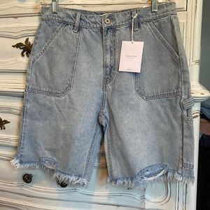 Kancan high rise carpenter Bermuda shorts.